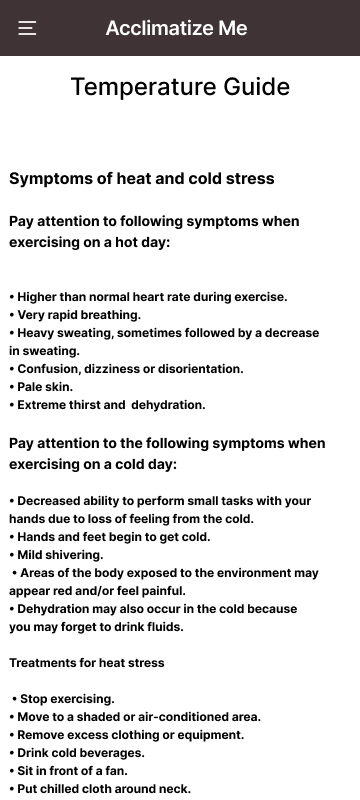 Temperature Guide